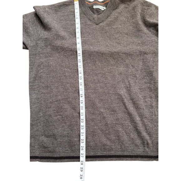 Smartwool Merino Wool V-Neck Sweater Brown Mens Size XL - Picture 5 of 7